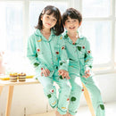 Children's Cartoon Print Long sleeve Loungewear Suits Pajamas childrensterritory
