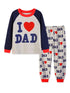 Cartoon and Letter Print Toddler Boys Girls Pajamas Sets childrensterritory