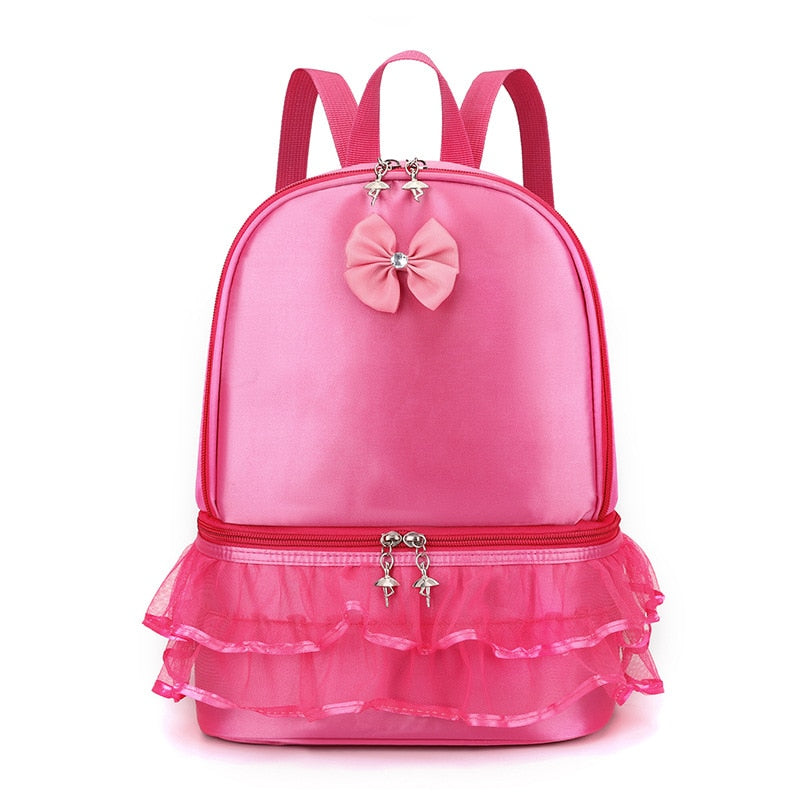 Little Girls Ballerina Dance Backpack with Shoe Compartment childrensterritory