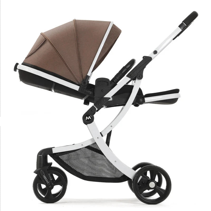 Elevated Baby Stroller with Lightweight Eggshell Design