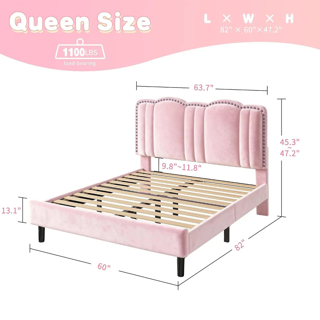 Kids Secure &amp; Cozy Full-Size Corner Bed Frame