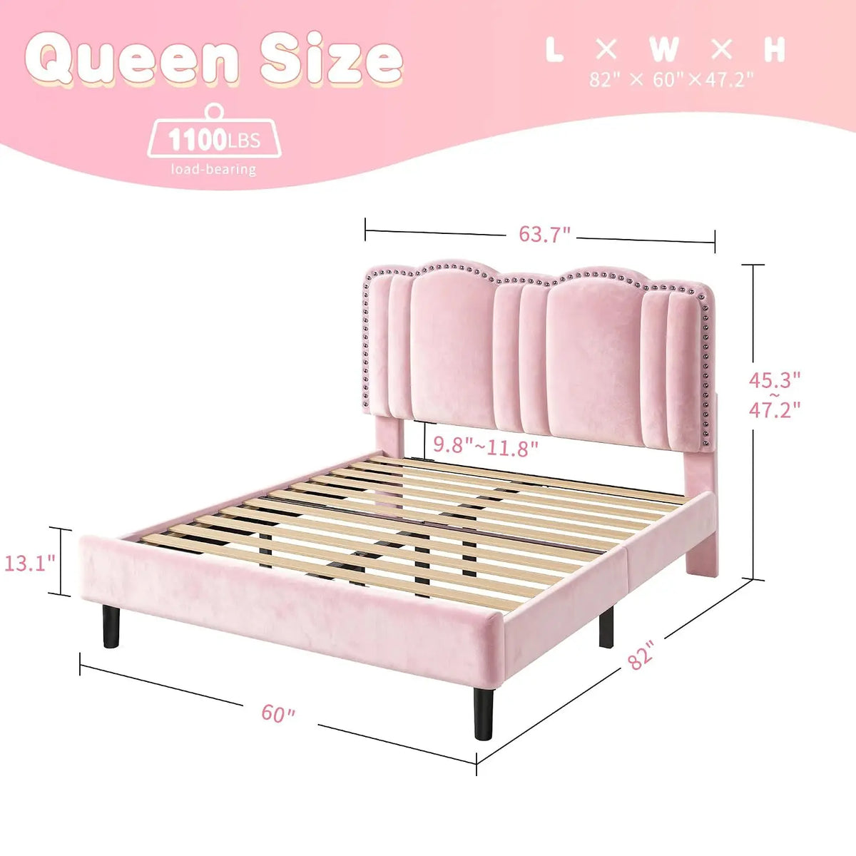 Kids Secure &amp; Cozy Full-Size Corner Bed Frame