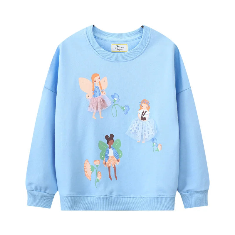 Kids' Long-Sleeved Animal Print Winter Sweatshirts
