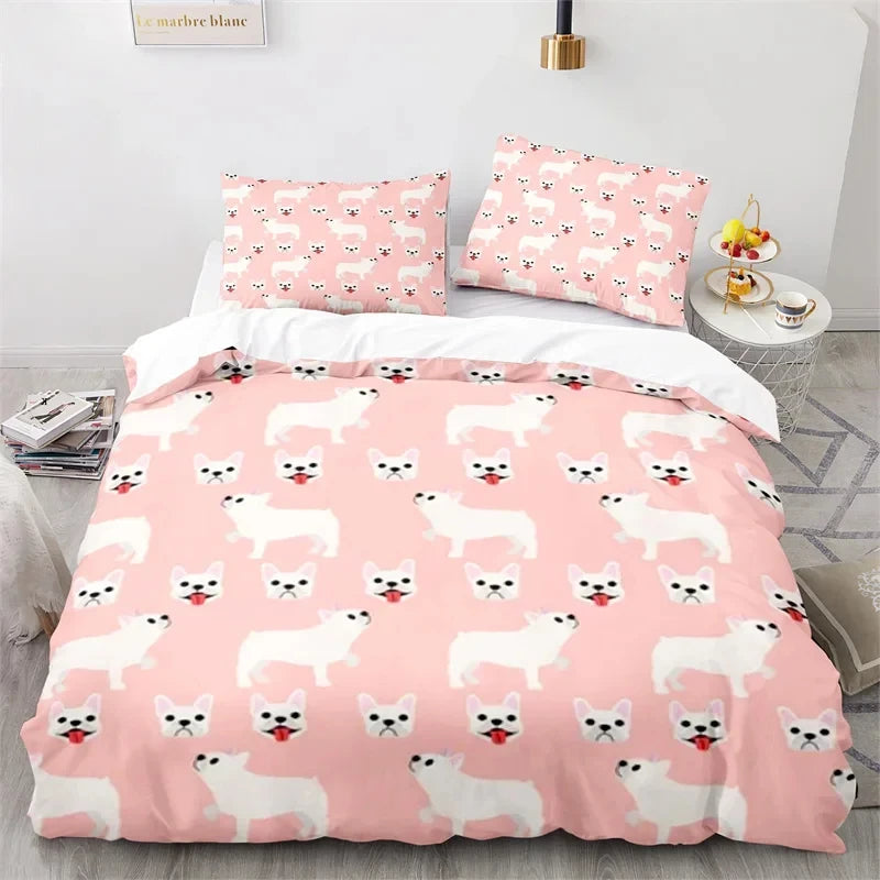 3D Cartoon Animal Print Microfiber Kids Bedding Sets