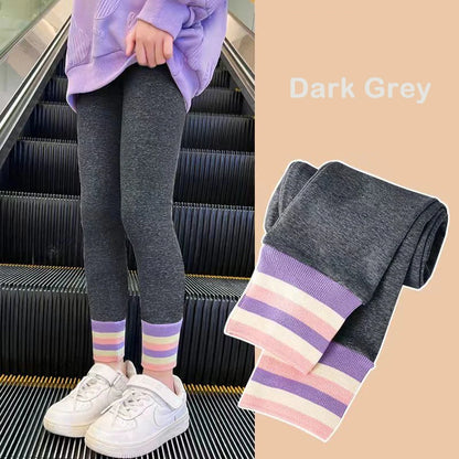 Kids Girls Casual Knitted Warm Cotton Leggings childrensterritory