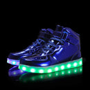 Children's Colorful Glowing LED Sneakers with USB childrensterritory