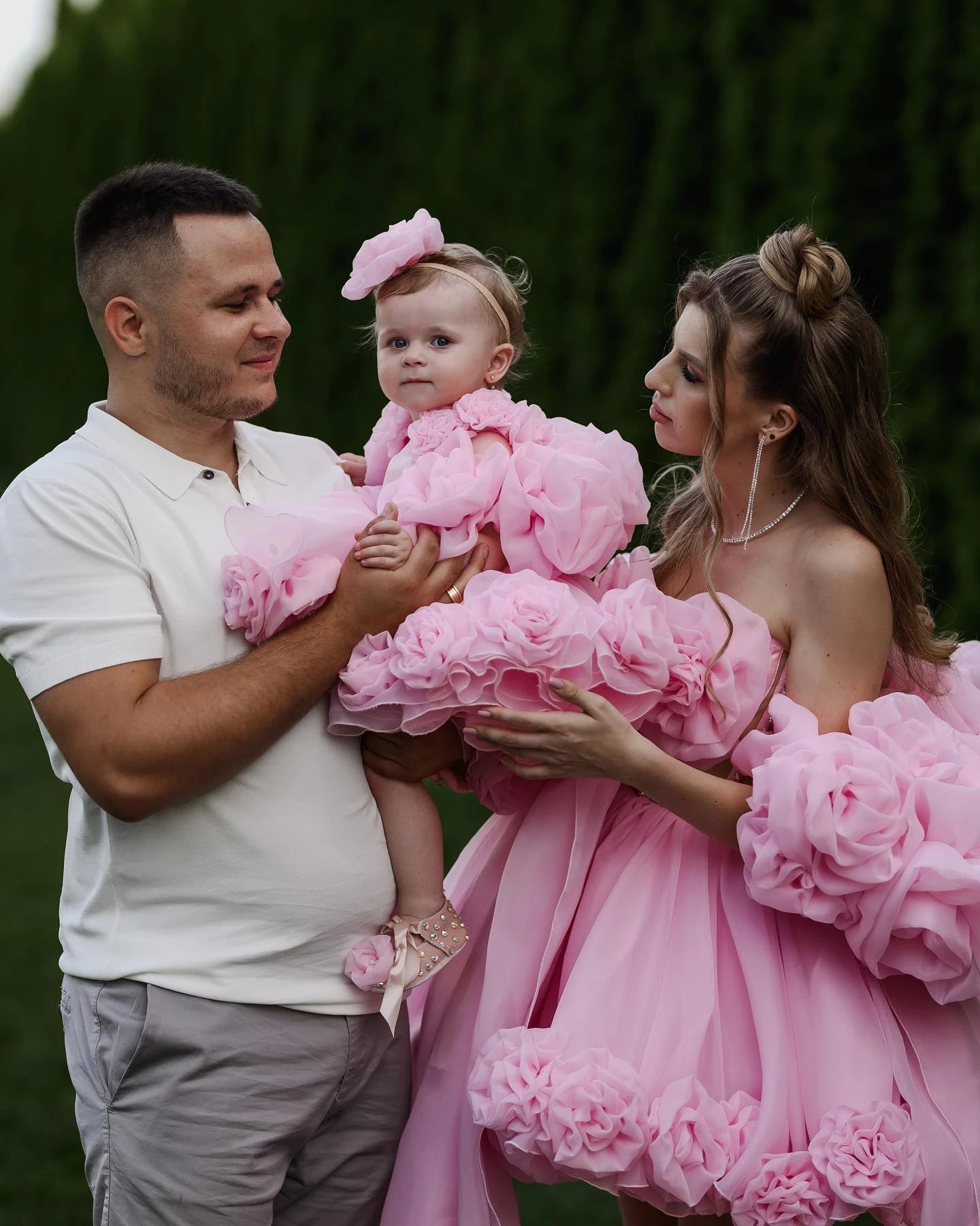 Matching Formal Princess Dresses for Mother and Daughter