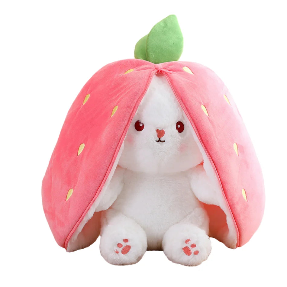 18cm Cute Strawberry Rabbit Stuffed Toys childrensterritory