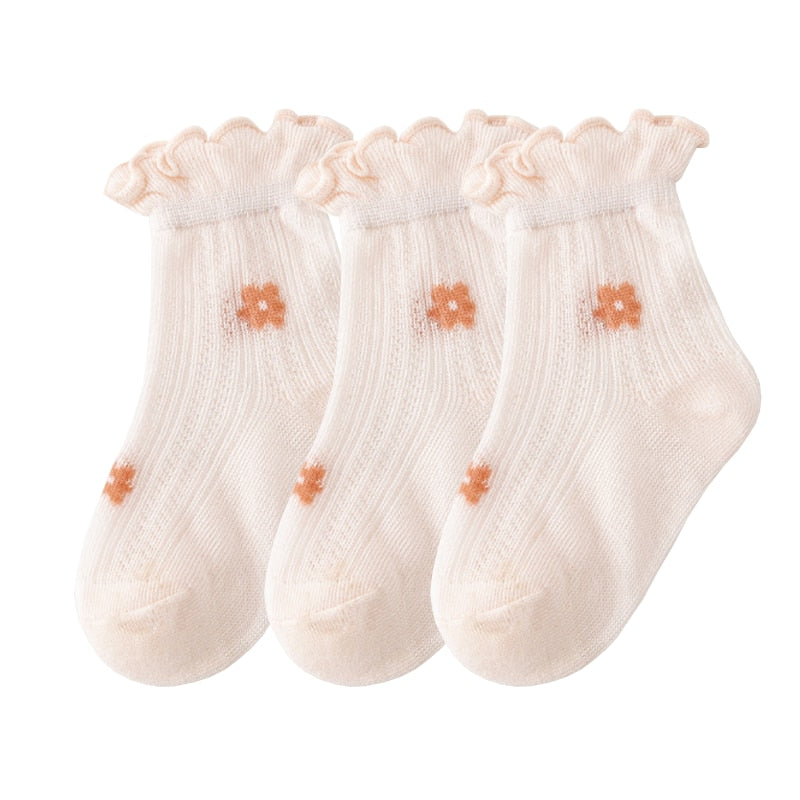 3Pair/lot New Thin Casual Baby/Toddler Summer Socks childrensterritory