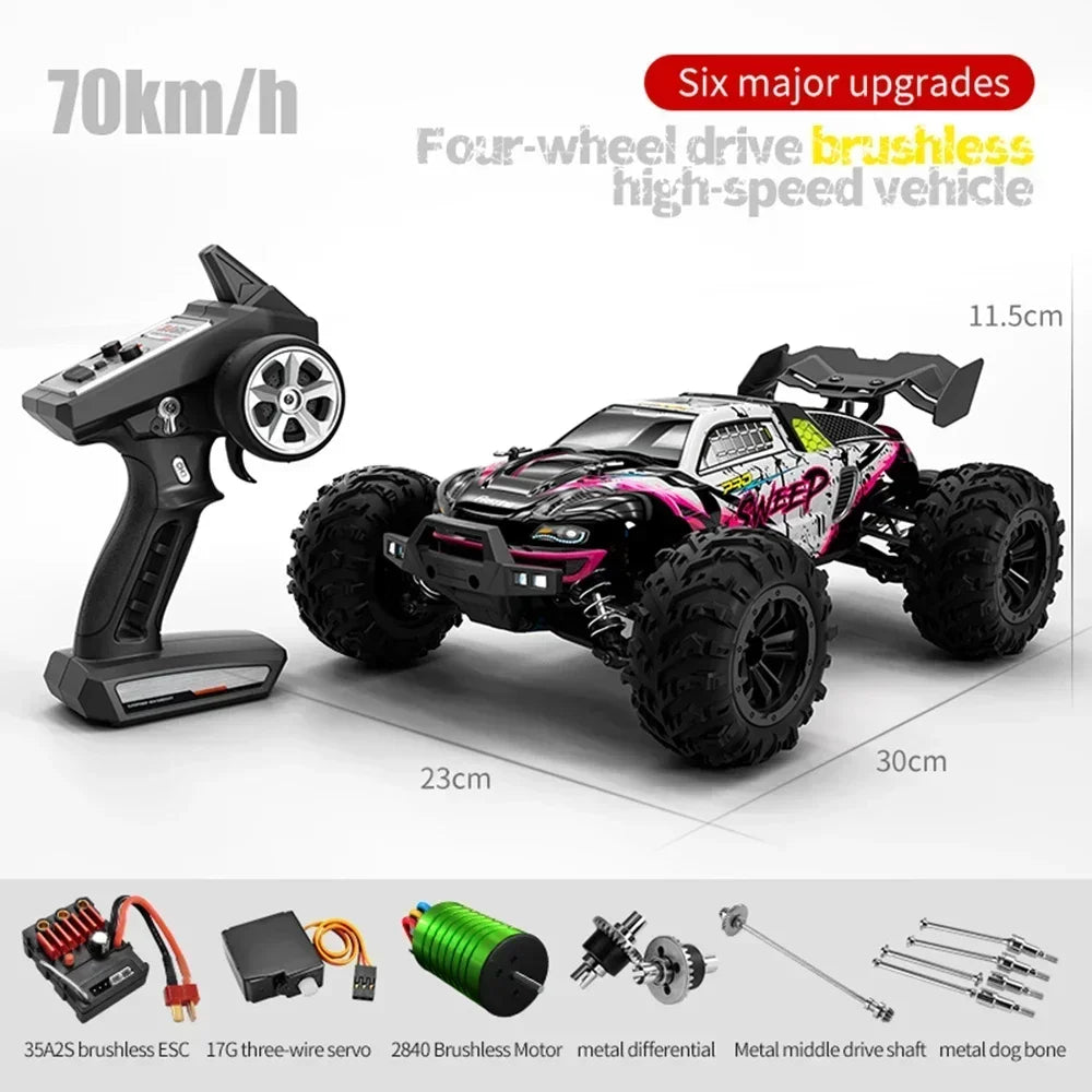 High-Speed 70KM/H 4WD RC Car With Led Lights childrensterritory