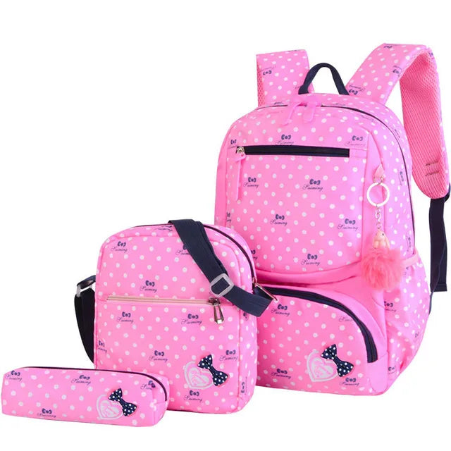 3pcs/set Lovely Print Fashion Backpacks for Children childrensterritory