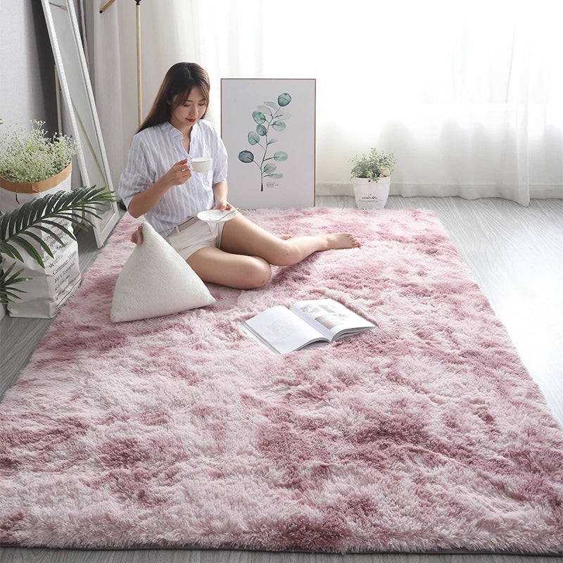 Nordic Style Soft Plush Large Living Room&