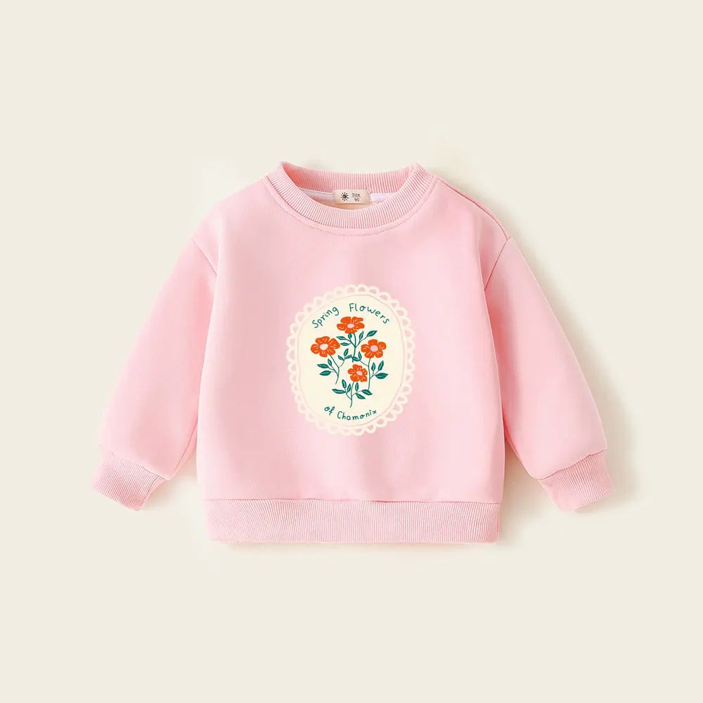 Cartoon Design Long Sleeves Warm Sweater For Kids