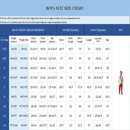 Kids Boys Slim Fit Formal 4 Pieces Wedding Outfit childrensterritory