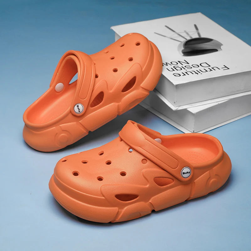 Cave Hole Baby or Kids Beach Sandals, Summer Clogs