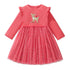 Girls Long Sleeves Floral Princess Mesh Dresses childrensterritory