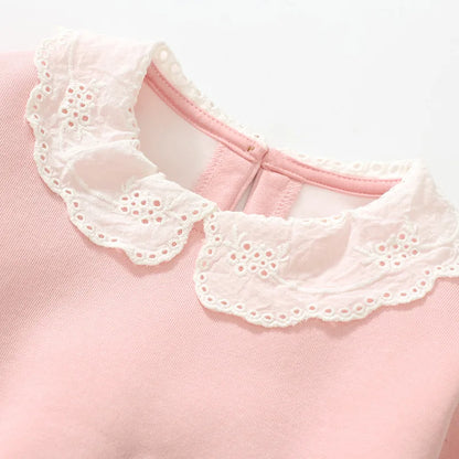 Kids Girls Designer Warm Fleece Inside Sweatshirts
