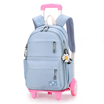 Kids/Teen Girls Multifunctional Wheeled School Backpack Set