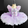 Kids Girls Sequins Tassel Modern Ballet Leotard Tutu Dresses childrensterritory