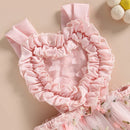 Baby Girls Backless Lace Design Jumpsuit Party Dress childrensterritory