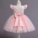 Baby/Kids Girls Lace Pearls Princess Party Dress