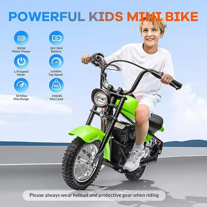 24V 250W Kids Electric Dirt Bike with Led Lights childrensterritory