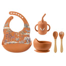 4/5/8Pcs Durable Silicone Tableware Set for Toddlers childrensterritory