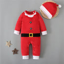 Newborn Baby Santa Claus Romper with Hat for Christmas childrensterritory