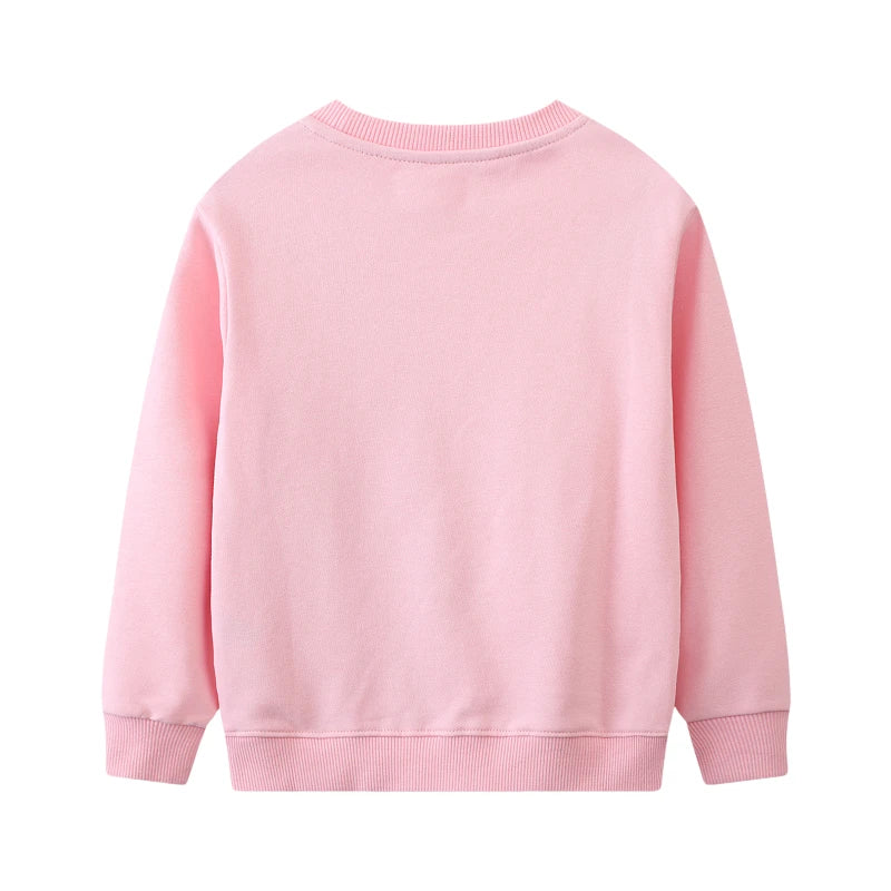 Girls Unicorn Cartoon Stars Design Sweatshirts childrensterritory