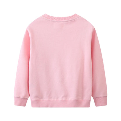 Girls Unicorn Cartoon Stars Design Sweatshirts childrensterritory