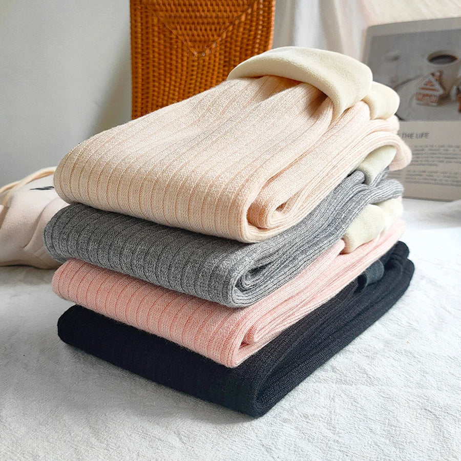 Korean Style Plus Velvet Warm Pants For Girls childrensterritory