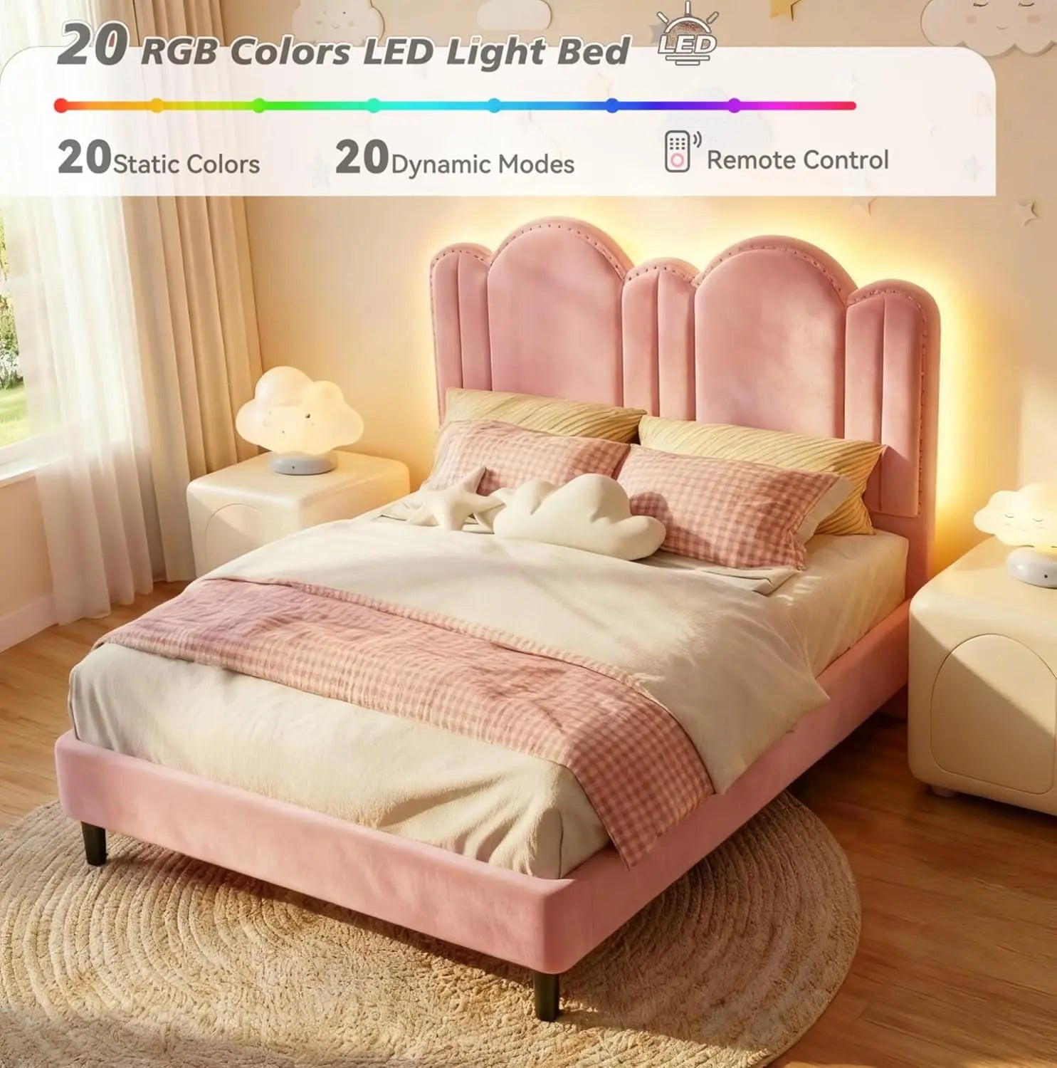 Kids Secure &amp; Cozy Full-Size Corner Bed Frame childrensterritory