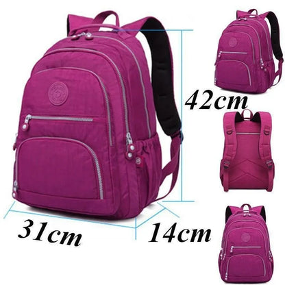 Teenage Girls Nylon Backpacks in 3 Sizes for School/Travel childrensterritory