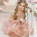 Kids Girls Glitter Puffy Organza Princess Dress