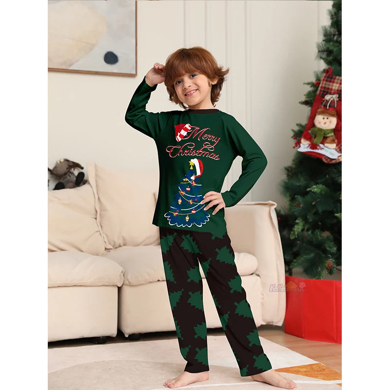 Long Sleeves Christmas Design Family Matching Clothing Set
