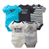 5PCS/Lot Baby Boys Girls Short Sleeve Printed Bodysuits childrensterritory