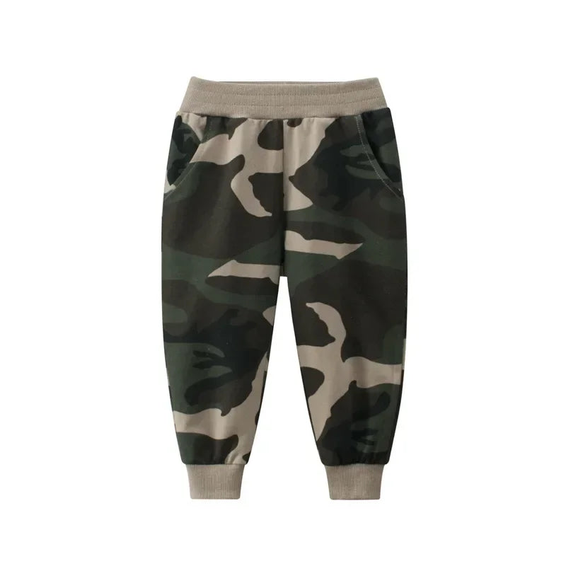 Kids Warm Elastic Waist Camouflage Sports Trousers childrensterritory