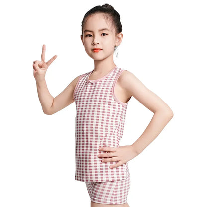 Kids Girls 8pcs Sleeveless Tank Tops and Shorts Set for Summer childrensterritory