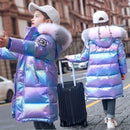 Kids Girls -30℃ Long Thick Warm Hooded Down Parkas childrensterritory