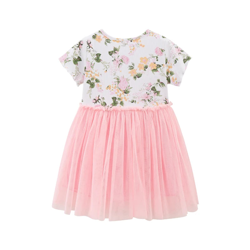 Kids Girls Floral Print Summer Party Dress childrensterritory
