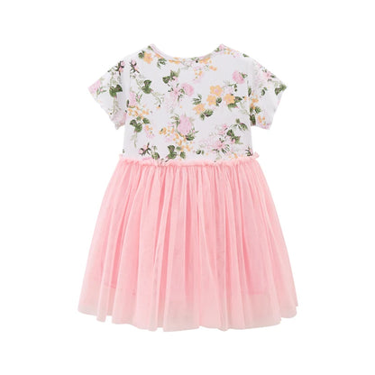 Kids Girls Floral Print Summer Party Dress childrensterritory