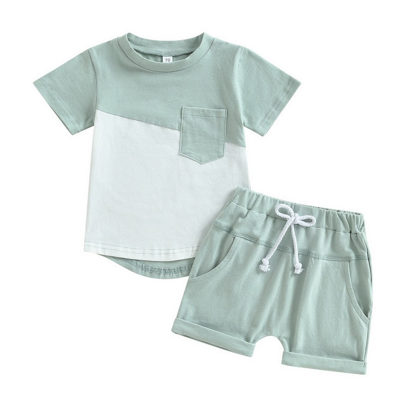Baby Boys Short Sleeve Tops and Shorts Set for Summer childrensterritory