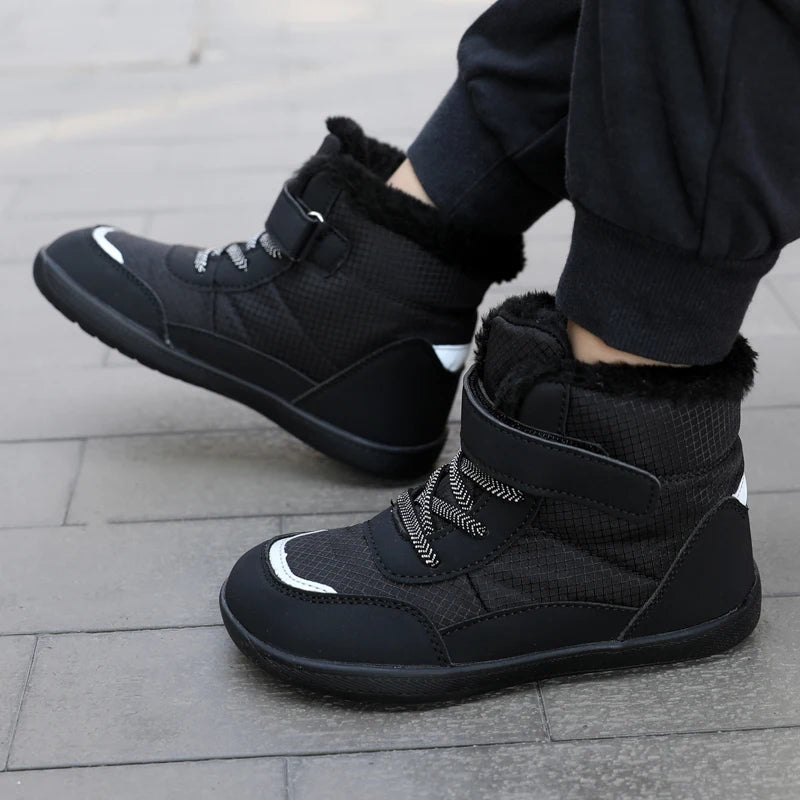 Waterproof Rubber Sole Warm Snow Boots for Kids