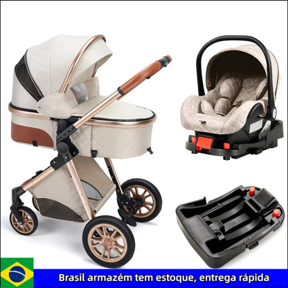 High Landscape Royal Folding 3-in-1 Baby Stroller