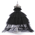 Little Girls Puffy Tulle First Communion Dresses with Trailing childrensterritory