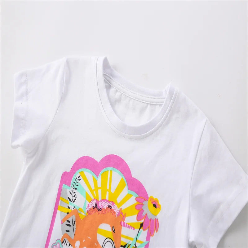 Kids Girls 2 Pcs Top + Legging Summer Outfits childrensterritory