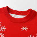 Kids’ Warm Long-Sleeve Sweater with Christmas Print childrensterritory