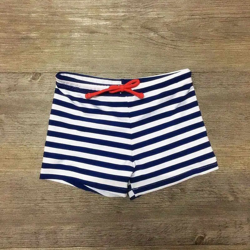 Striped and Cartoon Print Kids Boys Swim Trunks/Beachwear