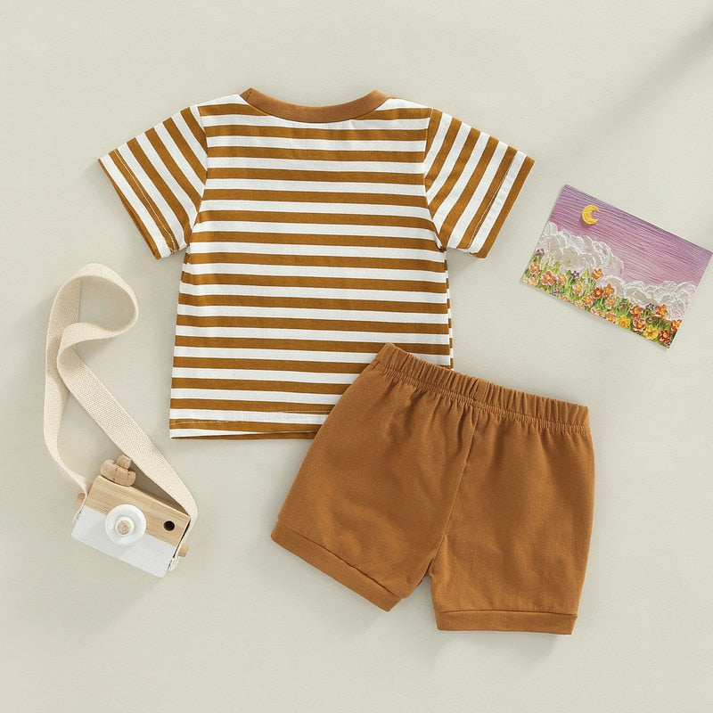 Baby Boys Short Sleeve Tops and Shorts Set for Summer childrensterritory