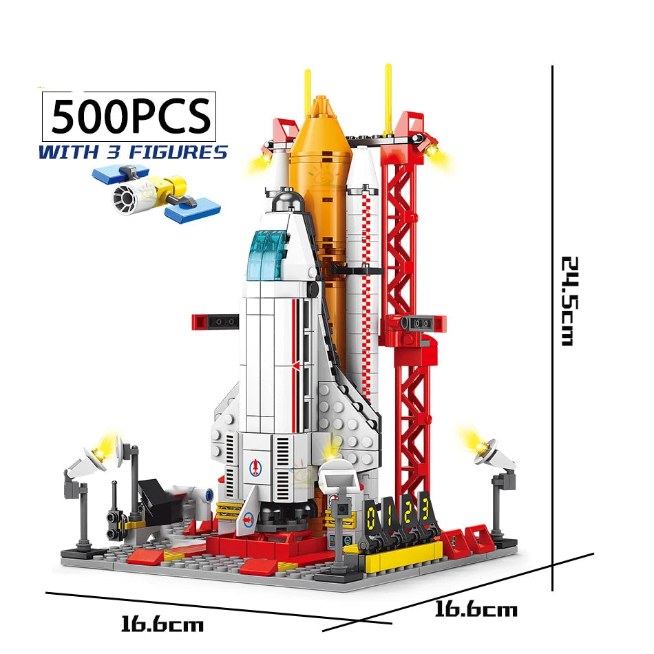 City Aerospace Model Bricks Toys for Kids